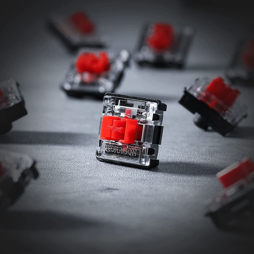 Teclado Redragon Para Pc Gaming, Horus K618, Switch Red