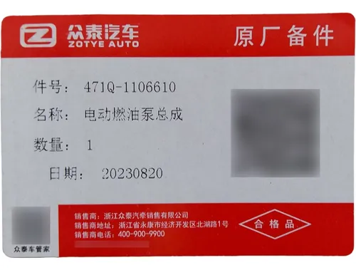 Bomba De Gasolina Zotye