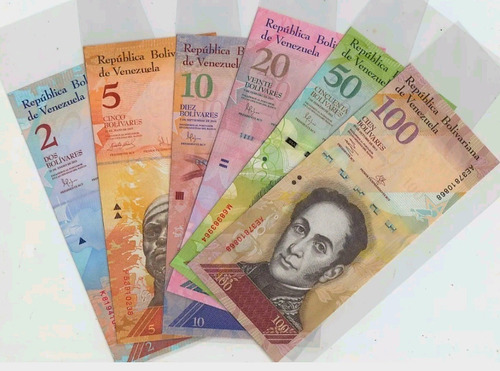 Set 6 Billetes De Venezuela Bolivares Fauna 