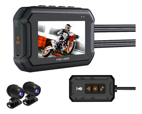 Cámara Dual 1080p Con Función Gps, Sistema De Conducción Imp