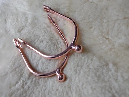 Espuelas Equitación Salto Acero Inox Rose Gold