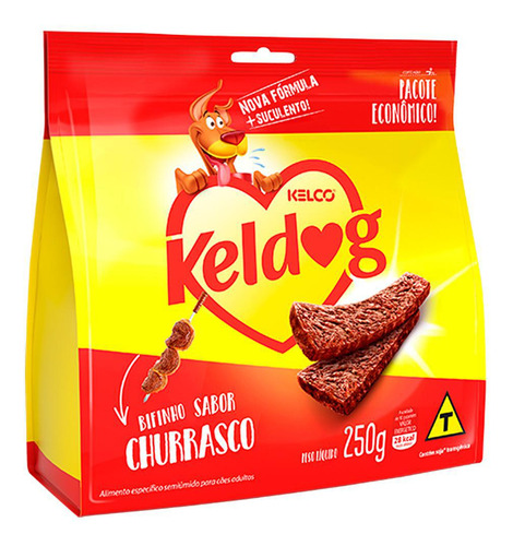 Bifinho Keldog Cães Sabor Churrasco 250g