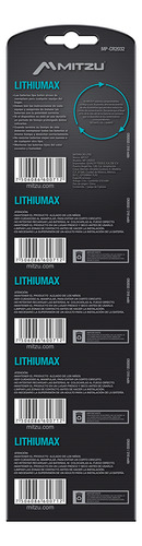 Pila Mitzu Cr2032 Botón - Pack De 5 Unidades 210 Mah