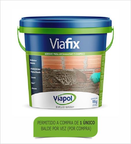 Adesivo Para Argamassa E Chapisco - Viafix - Viapol 18kg