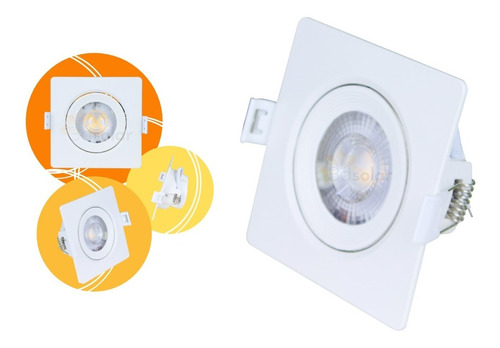 Spot Led Embutir 5w Quadrado - Garantia 2 Anos