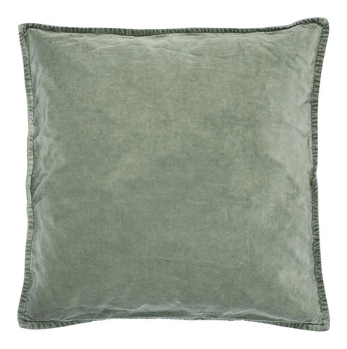 Almohadón De Terciopelo Margot 50x50 Verde Oliva