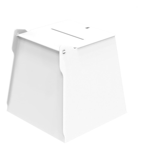 Urna Pirâmide De Acrílico Branco 20 Cm