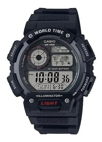 comprar Reloj Casio Ae-1400wh-1av Crono-alarma 100m Sumergible Local