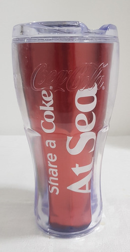 Vaso Coca Cola Royal Caribbean Con Tapa De Coleccion G20 (Usado)