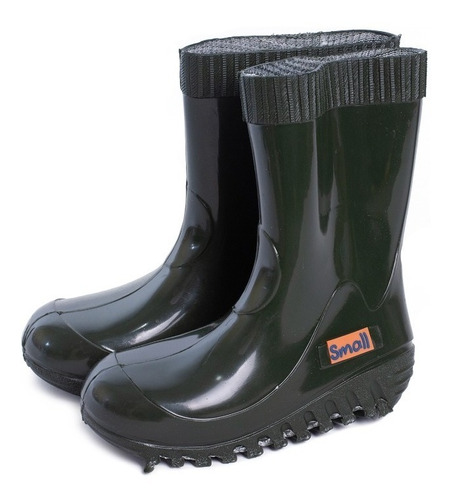 Botas De Lluvia Small Shoes Infantil Verde Militar Ady159vm