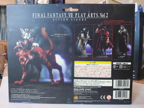 Final Fantasy Vii Red Play Arts Vol.2 Original Sellado