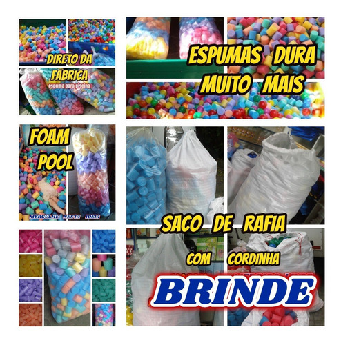 Imagem 1 de 10 de Espuma Para Tombo Legal E Piscina Kit C/1500+2 Brindes