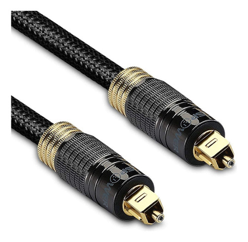 Fospower Cable Toslink De Audio Optico Digital Bañado En