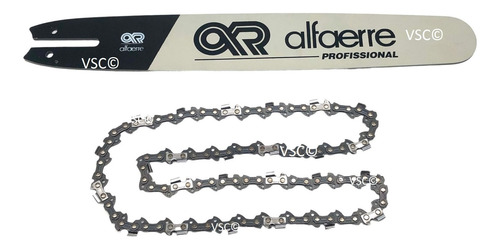 Sabre Ponta Dura Compatível Motosserra Ms 180 14 + Corrente
