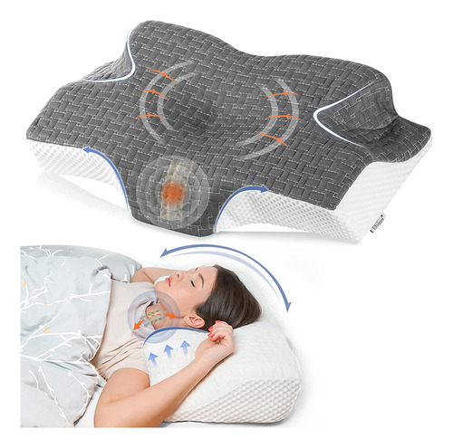 Almohada Cervical De Espuma Viscoelástica, Almohada De...