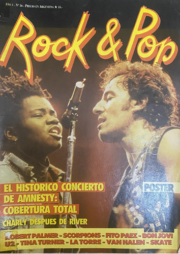 Rock Pop, Revista Nº 36 Scorpions La Torre Bon Jovi Ej2 Leer