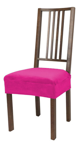 Fundas Asiento Silla Elastizadas 100 poliester Pack X6 Calid Color Fucsia