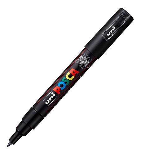 Caneta Posca Pc - 1m 0.7 Mm 4 Cores Uniball