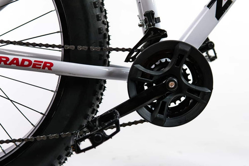 Bicicleta Aro 26 Com Suspenção Branca Fat Jaguar Z-rader