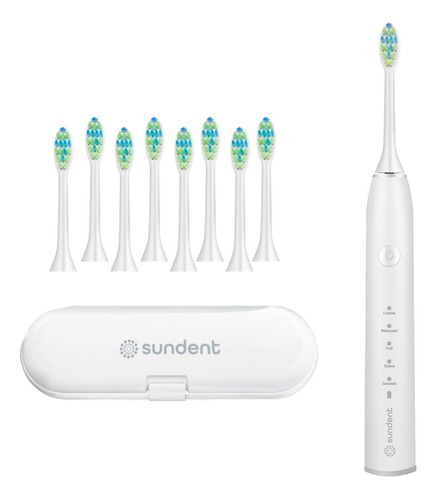 Cepillo De Dientes Electrico Sundent Recargable + Repuestos