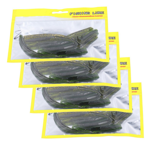 Carnada Para Lombrices Artificiales De Silicona Suave, 4 Uni