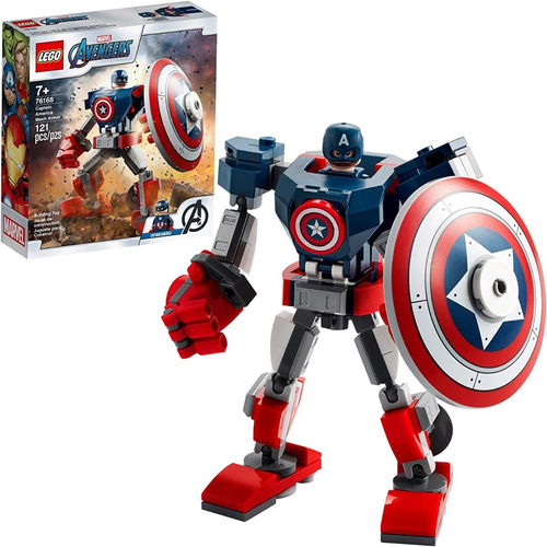 Kit Lego Marvel Armadura Robótica Del Capitán América 76168