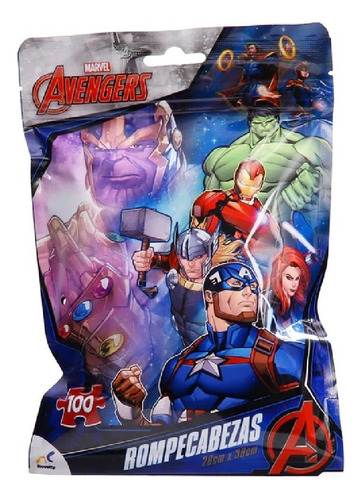 Rompecabezas Avengers 100 Piezas 28x38 Cm