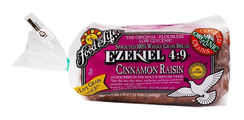 Pan Congelado Trigo Y Avena Pasas Canela Ezekiel Food For Li