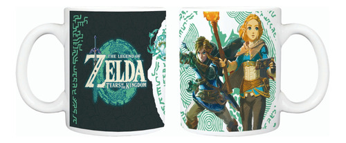 Taza Blanca The Legend Of Zelda Tears Of The Kingdom