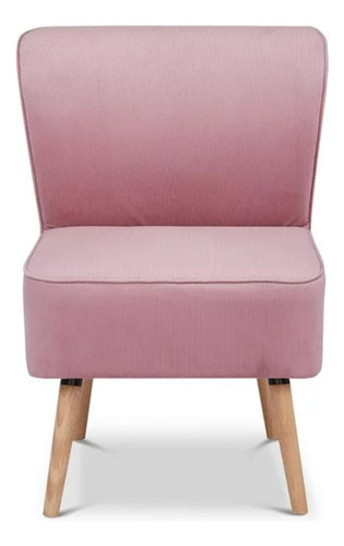Hometrends Sillón Hometrends Individual Rosa Velvet