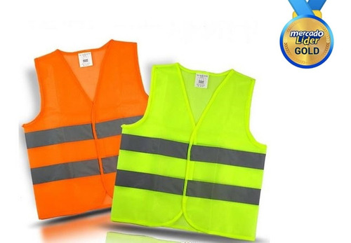 Imagen 1 de 3 de 2 Chalecos Reflectivo De Seguridad Para Auto Ciclismo Correr
