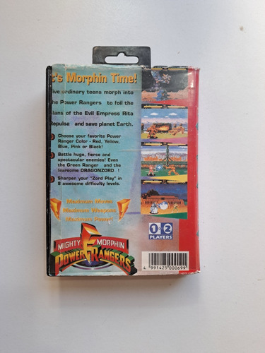 Power Rangers The Movie Sega (Usado)