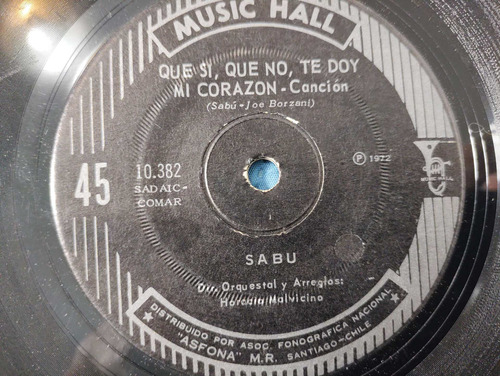 Vinilo Single De Sabu - Cartas De Amor ( C149