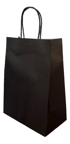 Bolsa De Papel Color Negro Pack 12 Unidades  30 X 39 X16