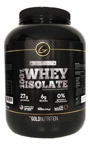 Suplemento En Polvo Gold Nutrition 100% Whey Isolate 2.27kg