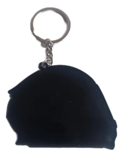 Llavero En Forma De Casco De Moto, Goma.