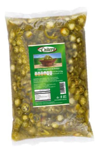 Chile Jalapeño En Rodaja Chilera Caja 4 Pz - 3 Kg C/u