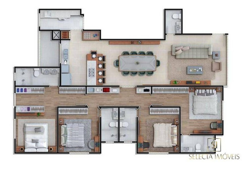 Imagem 17 de 30 de Apartamento Com 4 Dormitórios À Venda, 151 M² Por R$ 1.900.000,00 - Quadra Mar - Balneário Camboriú/sc - Ap0925