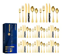 Comprar Juego De Cubiertos De Acero Inoxidable, 48 Cubiertos Para 8
