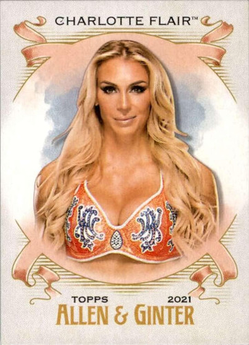 2021 Topps Heritage Wwe Allen Y Ginter Ag-7 Charlotte Flair 