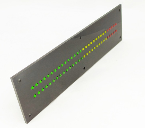 Vu Meter 40 Leds Montado Com Painel Em Acrílico 