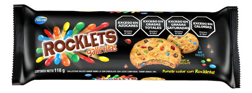 Nuevas! Galletitas Cookies Con Rocklets De Chocolate Arcor