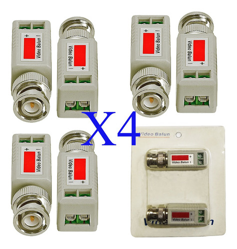 Par Video Balun 1 Canal Camara Seguridad Cctv 400m Un Canal