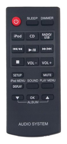 Control Remoto Para Sistema De Audio Panasonic Cd Sc-pm250 S