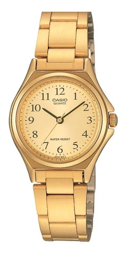 Reloj Casio Ltp-1130n Dama Acero Dorado 