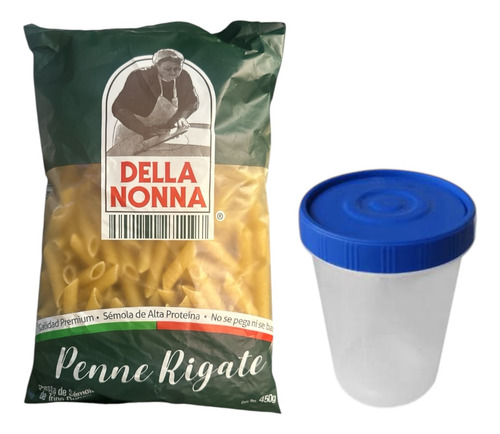 Sopa Pasta Rigate Penne 450gr + Contenedor De Plastico