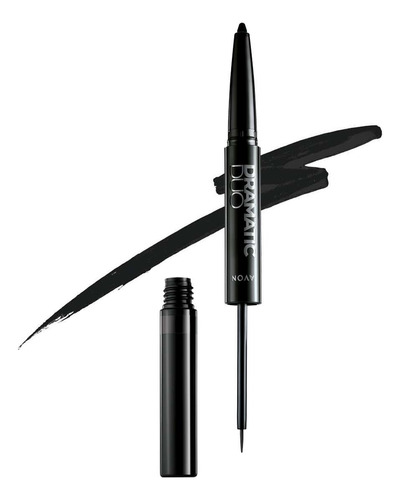 Lapiz Retractil Para Ojos Dramatic Duo Black - Avon® Color Blod In Black - Black