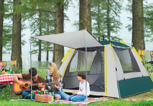 Carpa Automática Con Alero 210x210x140 Profesional 3/4 Per