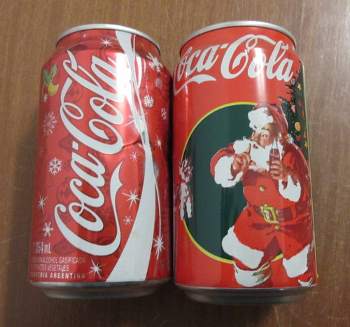 Lote 2 Latas Coca Cola Vacias Navidad 1995 Y 2007