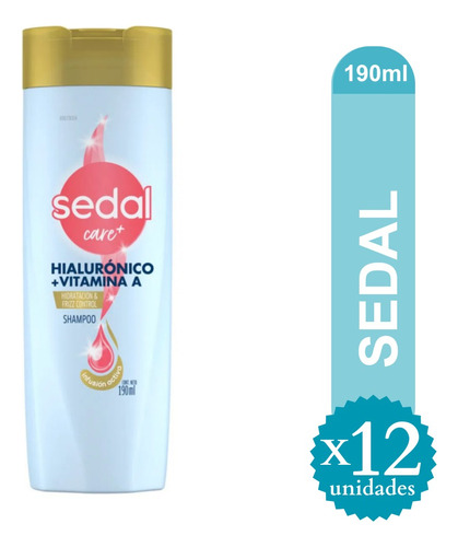 Shampoo Sedal Hialurónico + Vit A 190ml X 12u - Ma